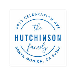 Rondzendadres voor gepersonaliseerde veelgebruikte  zelfinktende stempel