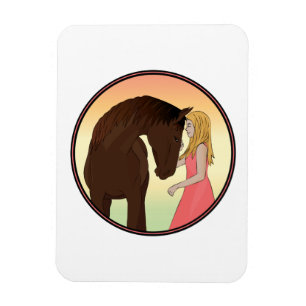 Rondzondzon voor meisjes en paarden magneet