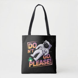 Rondzwevende astronaut in de ruimte Kosmisch avont Tote Bag