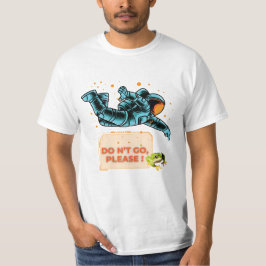Rondzwevende astronaut t-shirt