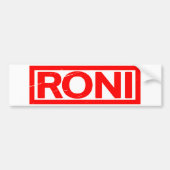 Roni Stamp Bumpersticker (Voorkant)