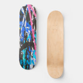 RONIN BRAND Smash Blue Black Skateboard Deck (Voorkant)