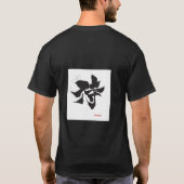Ronin ridder Japanse ukiyo-e samoerai krijger T-shirt (Achterkant)