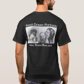 Ronin Ron Hand Drawn Portret T-shirt (Achterkant)