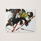 Ronin Samurai Deflecterende pijlen Japanse kunst Legpuzzel (Horizontaal)