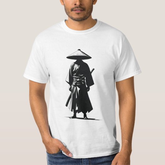 Ronin Spirit - Minimalistisch Samurai T-Shirt (Voorkant)