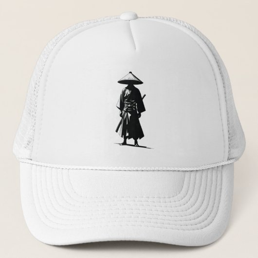 Ronin Spirit – Minimalistische Samurai Hoed Trucker Pet (Voorkant)