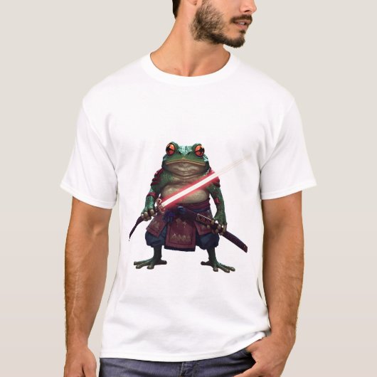 "Ronin Toad" Samurai Kikker Grafische T-shirt – Fa (Voorkant)