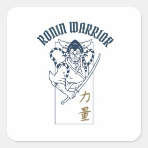 Ronin Warrior Vierkante Sticker