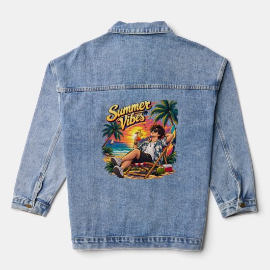Ronins Summer Check Denim Jas Jacket (Achterkant)