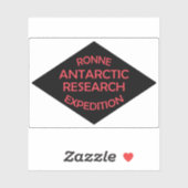 Ronne Antarctic Research Expedition Flag Sticker (Vel)