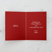 ronni jongen feestdagen kaart (Binnen)