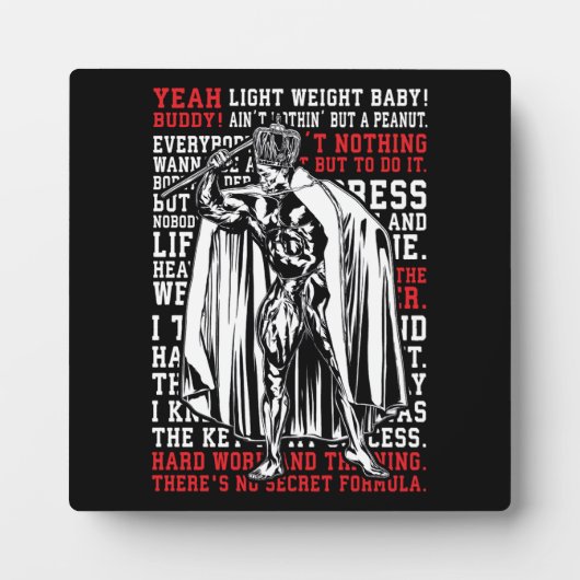 Ronnie Coleman Mr. Olympia Trainingsessie Inspirer Fotoplaat (Voorkant)