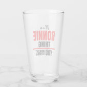 Ronnie, dat je naam niet zou begrijpen glas (Achterkant)