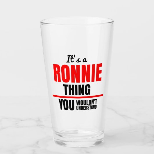 Ronnie, dat je naam niet zou begrijpen glas (Voorkant)