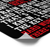 Ronnie Fitness citeert Gym Workout Bodybuilding Mo Poster (Hoek)