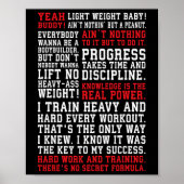 Ronnie Fitness citeert Gym Workout Bodybuilding Mo Poster (Voorkant)
