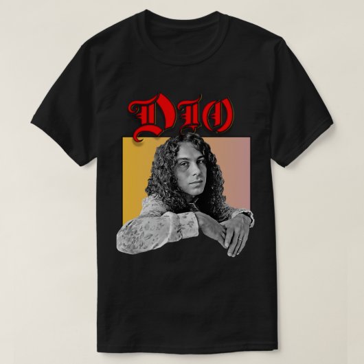 Ronnie James Dio T-shirt (Design voorkant)