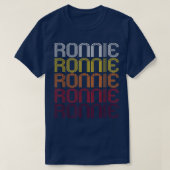 Ronnie Retro Wordmark Pattern -  stijl T-shirt (Design voorkant)