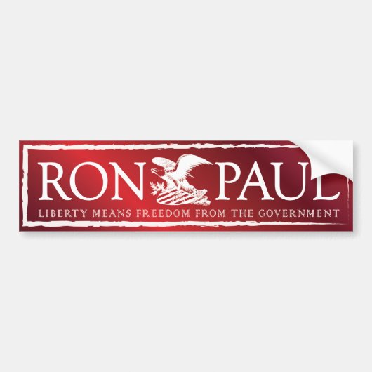 RonPaul2012 Bumpersticker (Voorkant)