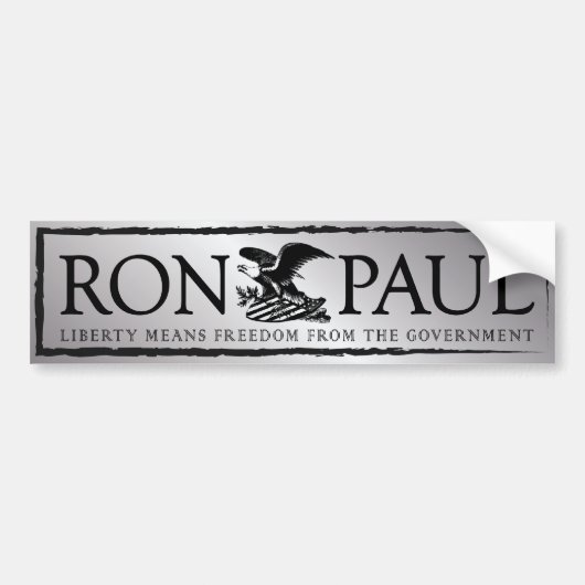 RonPaul2012 Bumpersticker (Voorkant)