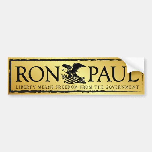 RonPaul2012 Bumpersticker (Voorkant)