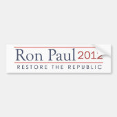 ronpaul_restore_the_republic 2012 bumpersticker (Voorkant)