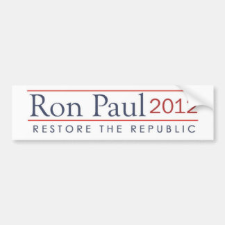 ronpaul_restore_the_republic 2012 bumpersticker