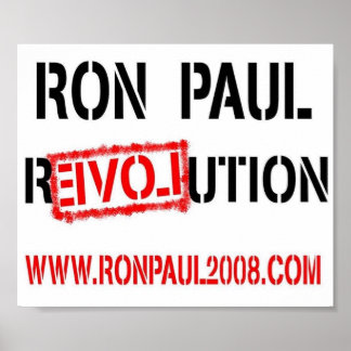 RONPAULRevolutie Poster