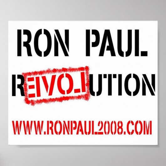RONPAULRevolutie Poster (Voorkant)