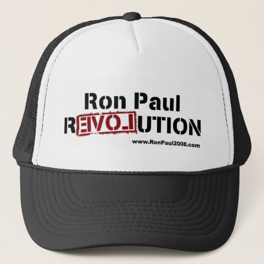 RONPAULREVOLUTIE TRUCKER PET (Voorkant)