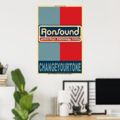 RonSound Obama-achtig poster (Thuiskantoor)