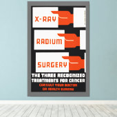 röntgen, radium, chirurgie canvas afdruk (Insitu (Houten vloer))