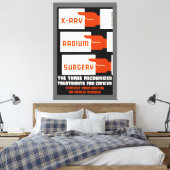 röntgen, radium, chirurgie canvas afdruk (Insitu (Slaapkamer))