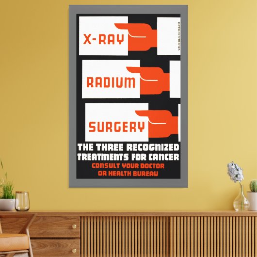 röntgen, radium, chirurgie canvas afdruk (Insitu (Woonkamer))
