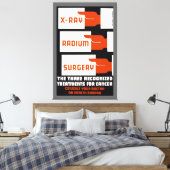 röntgen, radium, chirurgie canvas afdruk (Insitu (Slaapkamer))