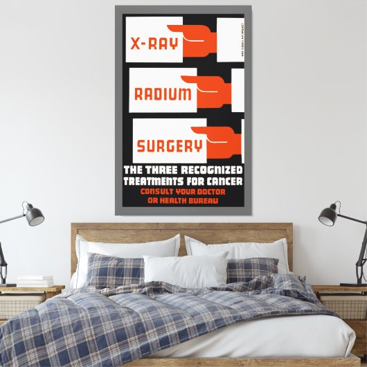 röntgen, radium, chirurgie canvas afdruk (Insitu (Slaapkamer))
