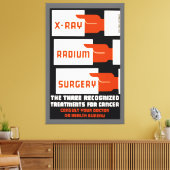 röntgen, radium, chirurgie canvas afdruk (Insitu (Woonkamer))