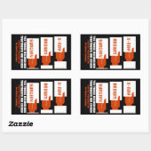 röntgen, radium, chirurgie rechthoekige sticker (Vel)