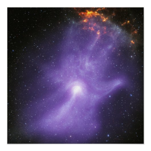Röntgen Telescopen Spookachtige Kosmische Hand Perfect Poster (Voorkant)
