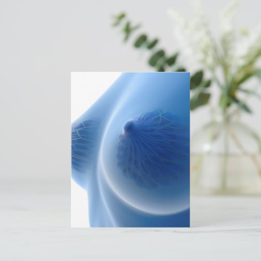 röntgenAfbeelding van de anatomie van de borst van Briefkaart (Staand voorkant)