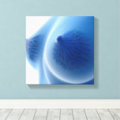 röntgenAfbeelding van de anatomie van de borst van Canvas Afdruk (Insitu (Houten vloer))