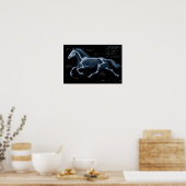 Röntgenbewegingsstudie van galopperende paarden poster (Keuken)