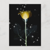 Röntgenbloem met mousserend - geel briefkaart (Voorkant)