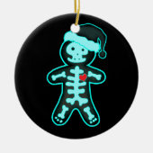 Röntgenbrood Man Skeleton Kerstmis Xra Keramisch Ornament (Voorkant)