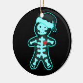 Röntgenbrood Man Skeleton Kerstmis Xra Keramisch Ornament (Links)