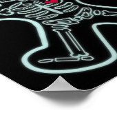 Röntgenfoto Gingerbread Man Skeleton Christmas Nur Poster (Hoek)