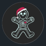 Röntgenfoto Gingerbread Man Skeleton Christmas Nur Ronde Sticker<br><div class="desc">Röntgenfoto Gingerbread Man Skeleton Christmas Nurse Xray Tech</div>