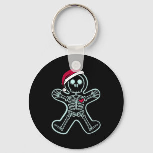 Röntgenfoto Gingerbread Man Skeleton Christmas Nur Sleutelhanger