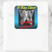 Röntgenfoto, heldere Sticker (Tas)